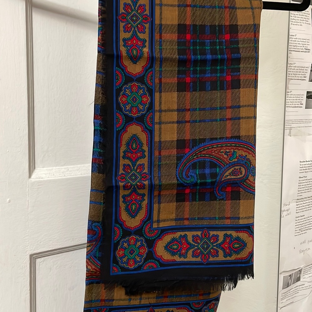 Square vintage paisley scarf.